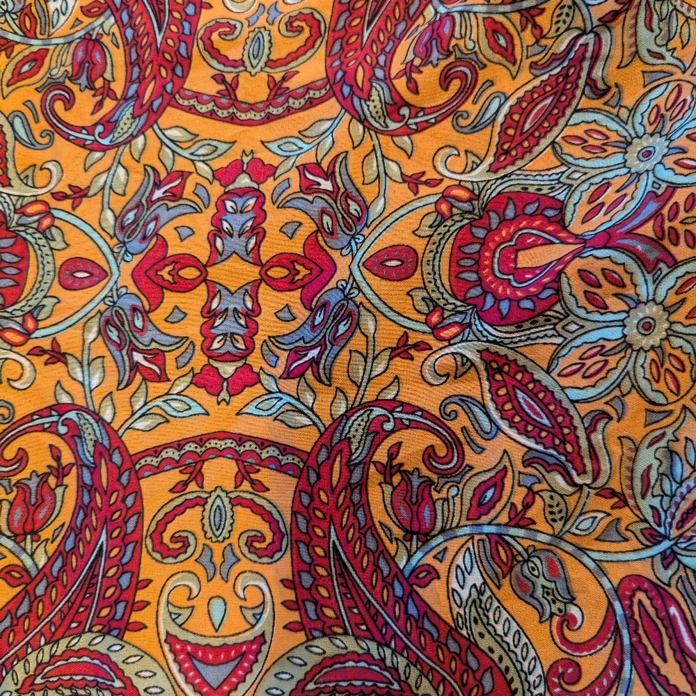 100% silk printed harem pants from Etsy